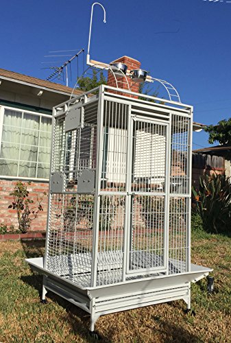 4 Size, Castle PlayTop Parrot Cage for Large Macaws Cockatoos African Grey