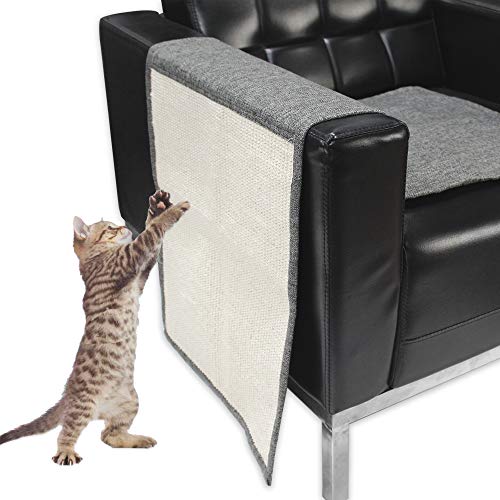 Lovinouse Cat Scratching Mat, Sisal Sofa Shield, 2 in 1 Use Cat Scratch Pad