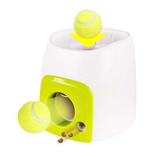 Loveble Dog Interactive Treat Toy with 1 Ball,Fun Food Dispenser Thrower Toy