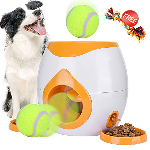 Pet Interactive Toys Tennis Ball Throwing Fetch Machine for Dogs&Cats