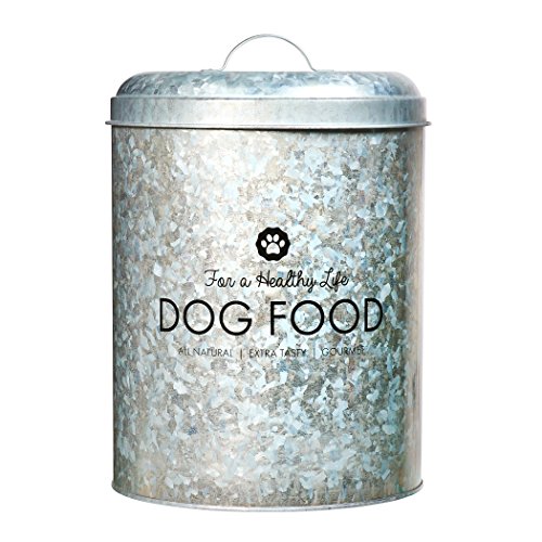 Amici Pet, Buster Healthy Life Dog Food Large Metal Storage Bin