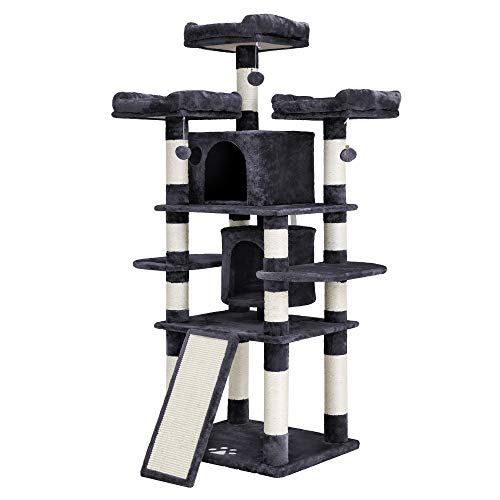 FEANDREA 67 inches Multi-Level Cat Tree for Large Cats