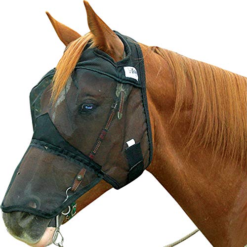 Cashel Quiet Ride Horse Fly Mask, Long Nose