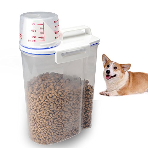 TIOVERY Pet Food Plastic Storage Container Dispenser