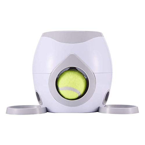 rui tai Interactive Fetch Ball Tennis Launcher Dog Pet Toys Food Reward Machine Ball Throw Device with Ball for Home