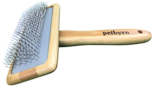 Slicker Dog Cat Grooming Brush - NO.1 for Deshedding Detangling and Dematting Small, Medium and Large Short to Long Hair Pets. Cut Shedding, Massage and Stimulate Healthy Coats.