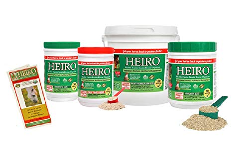 Heiro Healthy Equine Horse Insulin Resistant Rescue Organicals 30, 40, 60, 90 or 180 Day Supply and Free Informational Booklet (180 Day Supply)