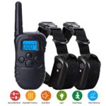 Dog Training Collar with Remote for 2 Dogs - Rechargeable Dog Shock Collar