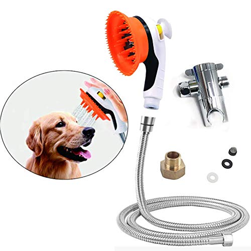 Buy-plus Pet Shower Sprayer Tool Kit - Dog Bathing Sprayer Head