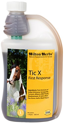 Hilton Herbs 71420 Tic-X First Response Horse Food, 1.05 Pint