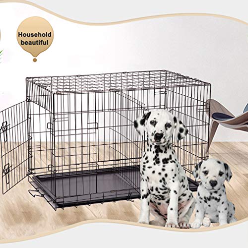 BestPet New Cat Dog cage Pet Kennel Folding Crate Wire Metal Cage