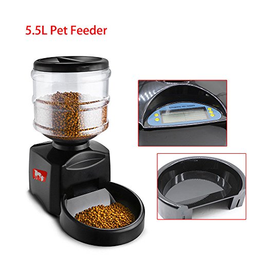 VPABES Lambo Programmable 5.5L LCD Display Automatic Pet Feeder