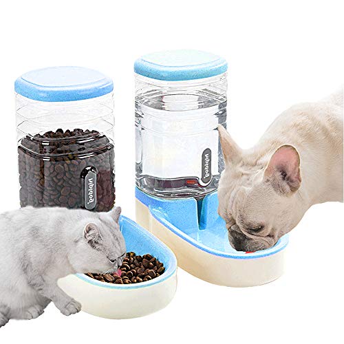 Lucky-M Pets Automatic Feeder Set (Blue)