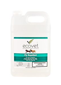 ECOVET Horse Fly Spray Repellent/Insecticide (Made with Food Grade Fatty acids), 1 Gallon