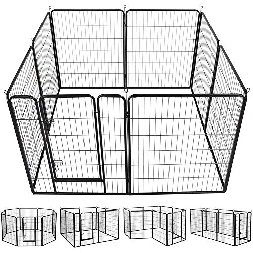 Yaheetech 40-Inch 8 Panel Heavy Duty Pets Playpen Dog Exercise