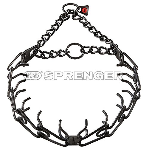 Herm Sprenger Black Stainless Steel Ultra-Plus Prong Collar