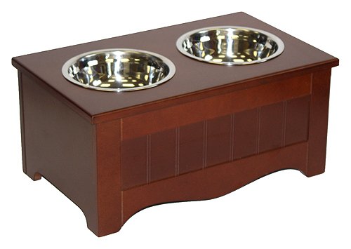 A A Pet Project Chocolate Brown MDF Small Pet Food Server and Storage Box