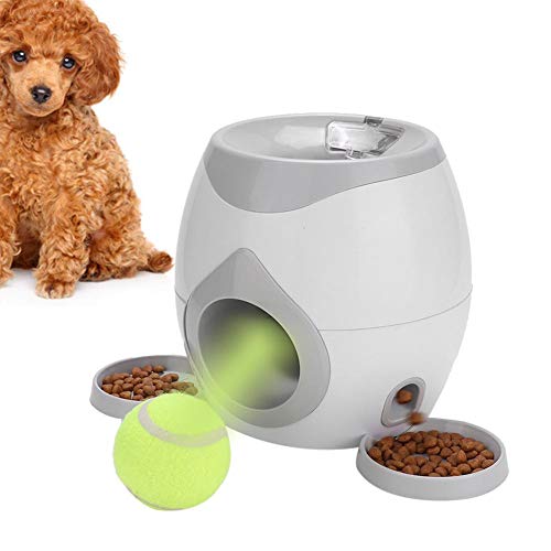 Automatic Dog Ball Launcher, Firm Durable Material with Removable Physical Disk Tennis Throw Device Interactive Toy for Dogs Cats
