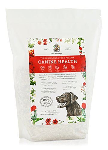 Dr. Harvey's Canine Health Miracle Dog Food, Human Grade Dehydrated Base Mix for Dogs with Organic Whole Grains and Vegetables (5 Pounds)