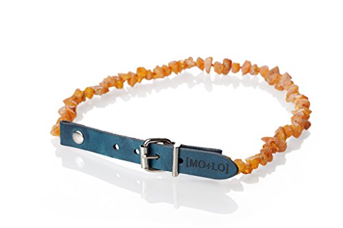 Mo + Lo Naturals Natural Raw Baltic Amber Collar - for Dogs and Cats