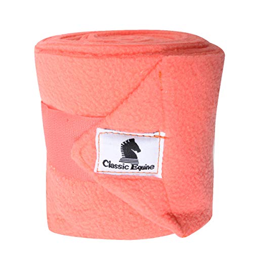 Classic Equine Polo Wraps, Coral