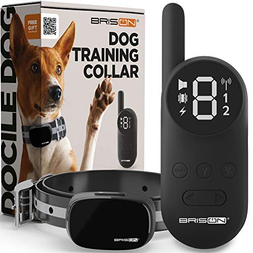 BRISON Dog Training Collar - 3 Modes Beep Vibration Static Shock