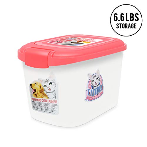 LAZY BUDDY Pet Food Storage Container, Dog Food Storage Container