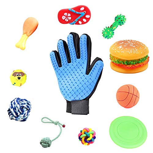 FUN SMALL TOYS FOR LITTLE DOGS - GROOMING GLOVE FOR PETS