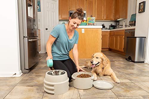 Our Pets Store-N- Feed Adjustable Raised Dog Bowl