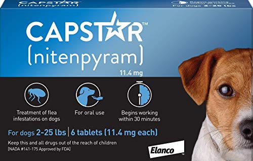 Elanco Animal Health Capstar Fast-Acting Oral Flea Treatment for Small Dogs