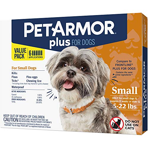 PETARMOR Plus for Dogs Flea and Tick Prevention for Small Dogs