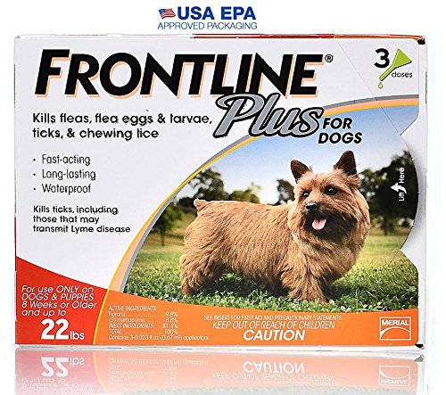 Frontline Plus for Dogs Small Dog (5-22 pounds) Flea and Tick Treatment