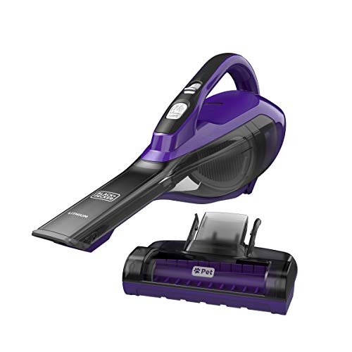 BLACK+DECKER Pet dustbuster Handheld Vacuum, Cordless, Purple (HLVA325JP07)