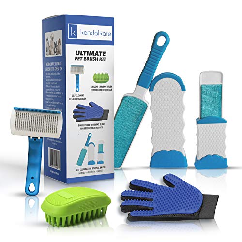 Dog Brush Kit - Dog Brushes for Shedding - Grooming Glove
