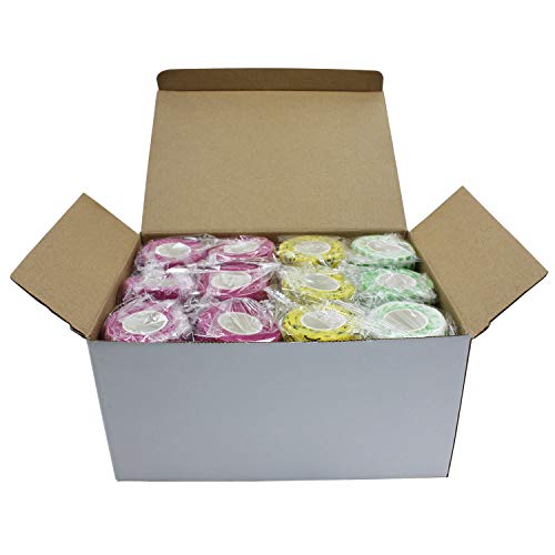 2 inch Patterned Vet Wrap, 24-Pack Adhesive Gauze Rolls, FDA Approved