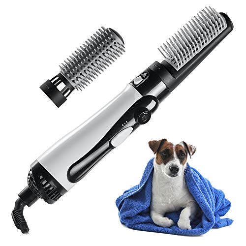 mothermed Dog Hair Dryer with Slicker Brush 3 in 1 Portable Home Pet