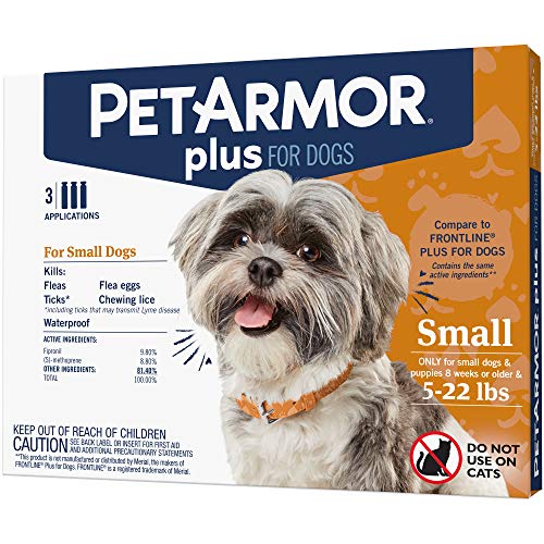 PETARMOR Plus for Dogs Flea and Tick Prevention for Small Dogs