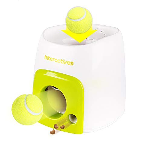 Galapara Automatic Dog Toy Ball Launchers Interactive Launcher Dogs Tennis Ball Throwing Toy