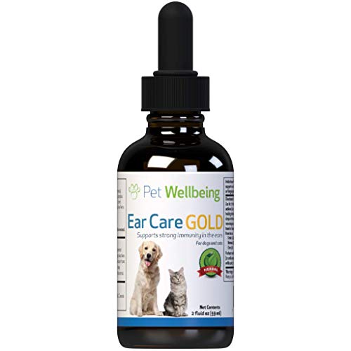 Pet Wellbeing Ear Care Gold for Cats - Natural Support for Ear Infection