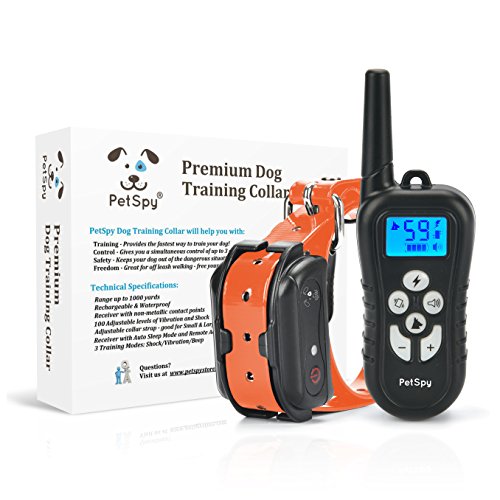 PetSpy Remote Dog Training Shock Collar for Dogs with Beep