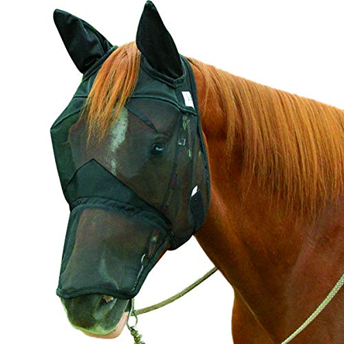 Cashel Quiet Ride Horse Fly Mask, Long Nose with Ears
