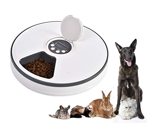 Mingzheng PF6 Automatic Pet Feeder with Timer for Cats & Dogs