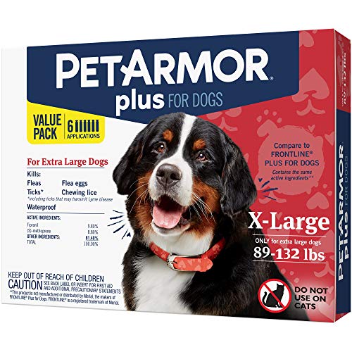 PETARMOR Plus for Dogs Flea and Tick Prevention for Extra Large Dogs