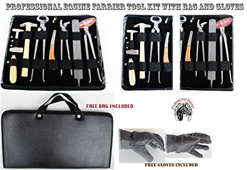 ProRider USA Horse Farrier Tool Kit Grooming Hoof Bot Knife