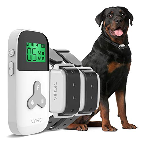 VINSIC Dog Shock Collars with Remote for 2 Dogs, Rainproof Dog