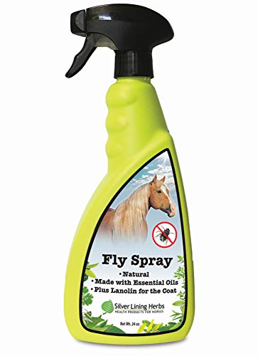 Silver Lining Herbs Natural Fly Spray For Horses , 24 Ounce