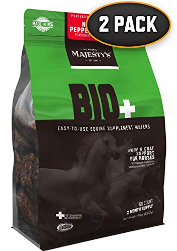 Majesty's Bio+ Peppermint Wafers - Horse/Equine Hoof & Coat Support