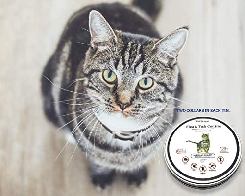Pet scape Organic Cat Flea Collar-(2 Collars!) 100% Flea Prevention for Cats