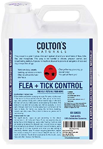 Colton's Naturals Tick & Flea Mosquito Control Spray for Home Cat and Dog