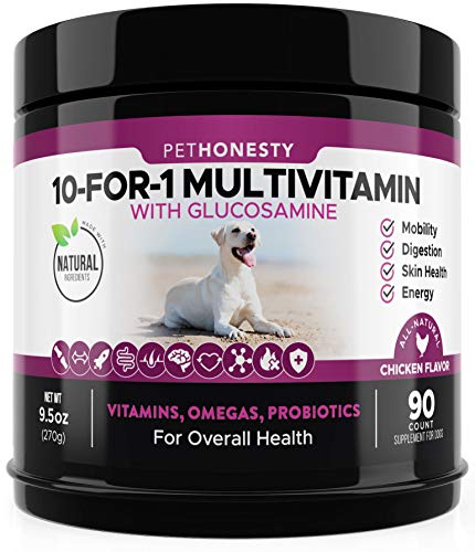 10 for 1 Dog Multivitamin with Glucosamine - Essential Dog Vitamins